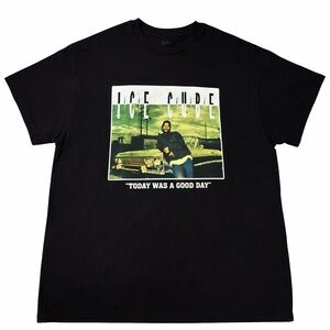 New 2XL Black Graphic T-Shirt